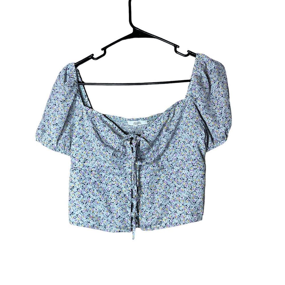 Active‎ USA Flower Print Crop Top Size Medium